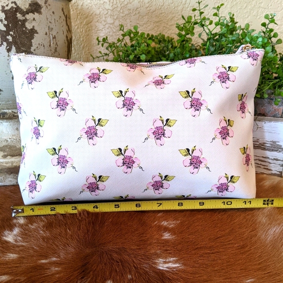 Vtg Betsey Johnson Live Life in Bloom Cosmetic Bag - Picture 2 of 8